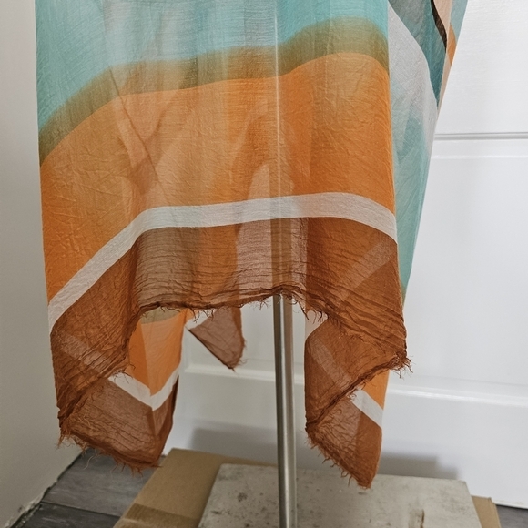 Pool To Party By Subtle Luxury Open shoulder Dress Coverup With Tassle One Size - Picture 12 of 17